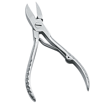 Nail CUtters, Single Spring Textured Handle